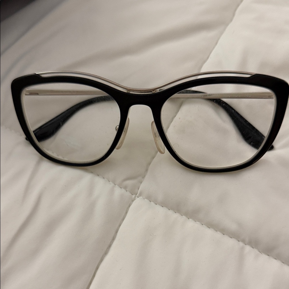 PradaChic Black Cat-Eye Glasses